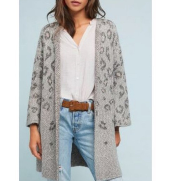 Cupcakes & Cashmere Leopard Cardigan Sweater - Picture 3 of 6